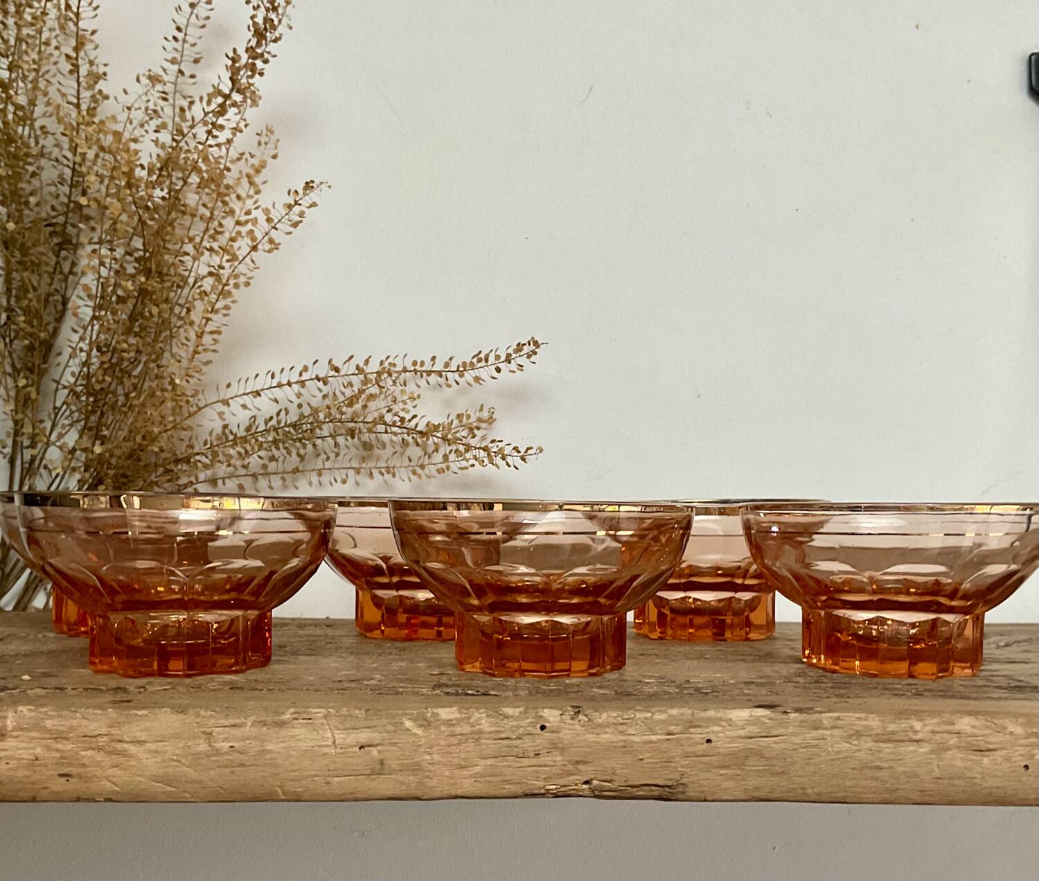 6 Rosaline champagne glasses