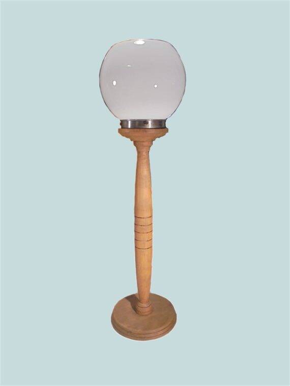Lampe globe opaline