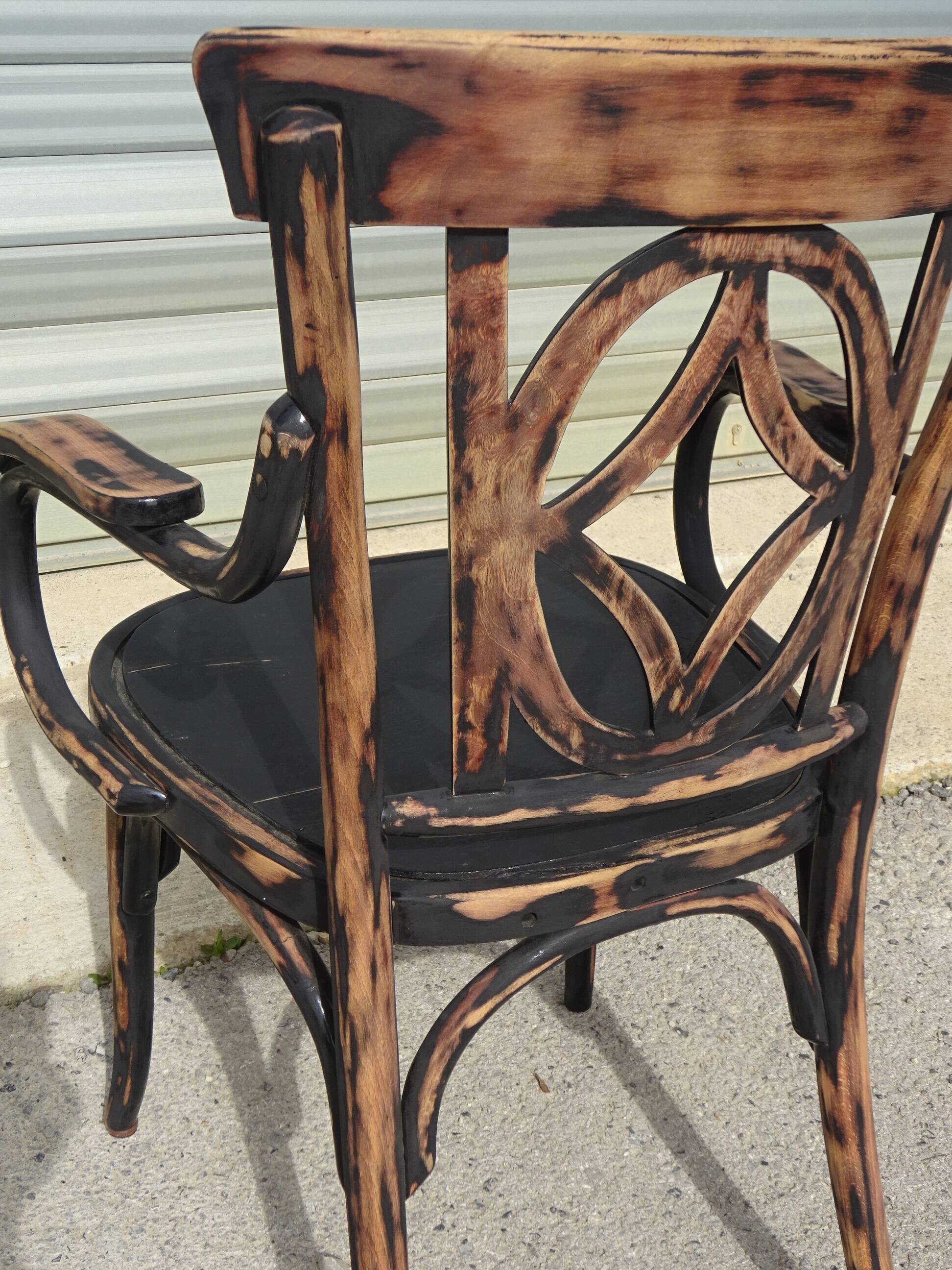 Salon Baumann, 1910, banquette, fauteuil et chaise bistrot