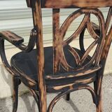 Salon Baumann, 1910, banquette, fauteuil et chaise bistrot