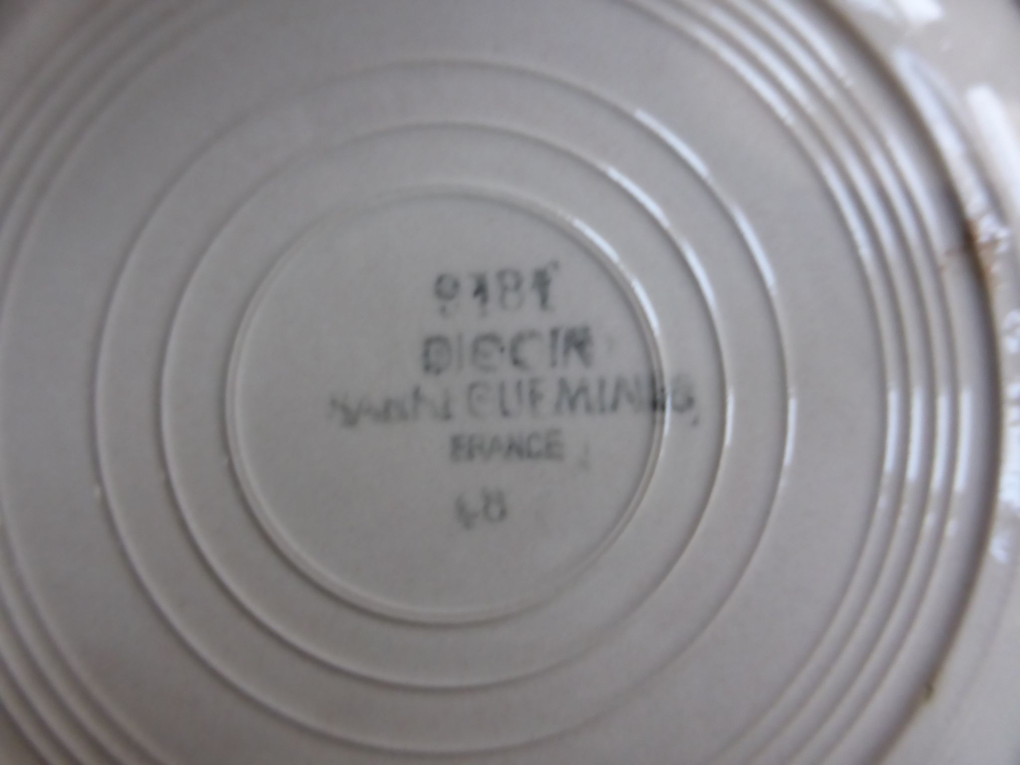 4 vintage deep plates from Digoin Sarreguemines 200894