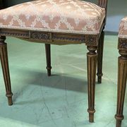 Pair of Louis XVI chairs early 20th in ground beech