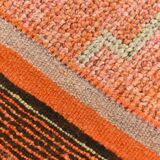 Tapis de couloir turc orange citrouille 3x10, 91x321 cm