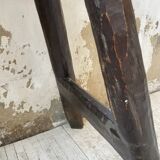 Brutalist solid wood console