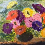 Small double-sided flower painting