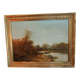 Émile Godchaux (attributed) – Important river landscape, oil on canvas, c.