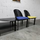 Set de 2 fauteuils et table basse design patrice bonneau éditi