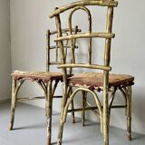 Pair of 19th century Faux Bamboo Parlor Chairs by Thonet