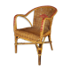 Fauteuil enfant rotin & osier vintage 70s