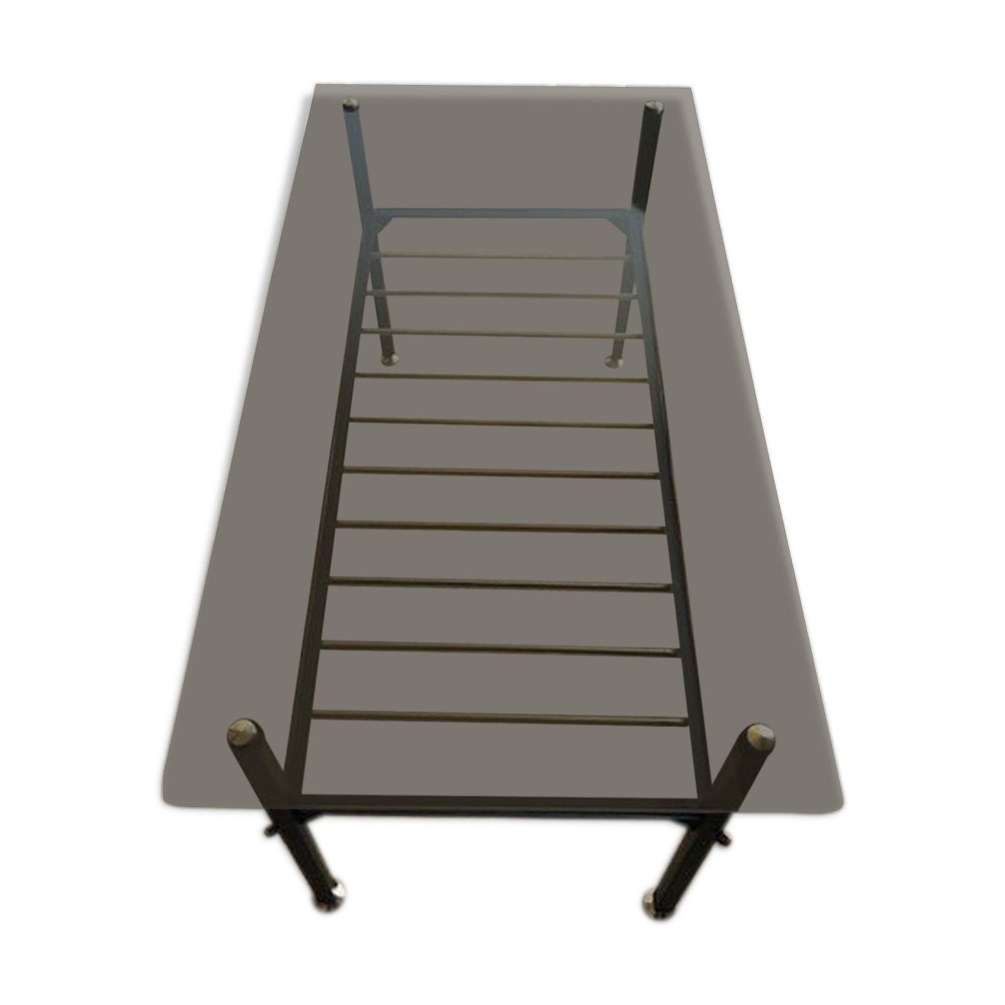 Vintage coffee table smoked glass