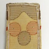 Grande tapisserie murale vintage faite à la main, décoration bohème pour la maison, Yougoslavie, années 70