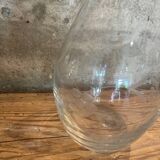 Antique crystal carafe - chiseled grape
