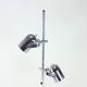 Vintage Combi Lux Chrome Double Spotlight Floor Lamp, Czechoslovakia, 1970s