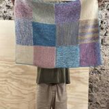 Small wool patchwork blanket