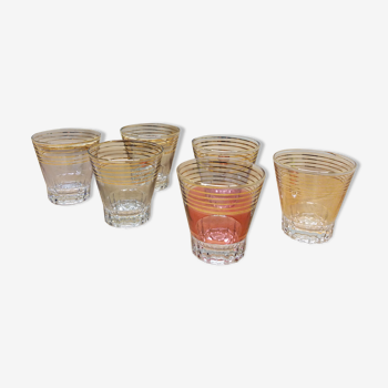 Set 6 verres apéritifs années 60