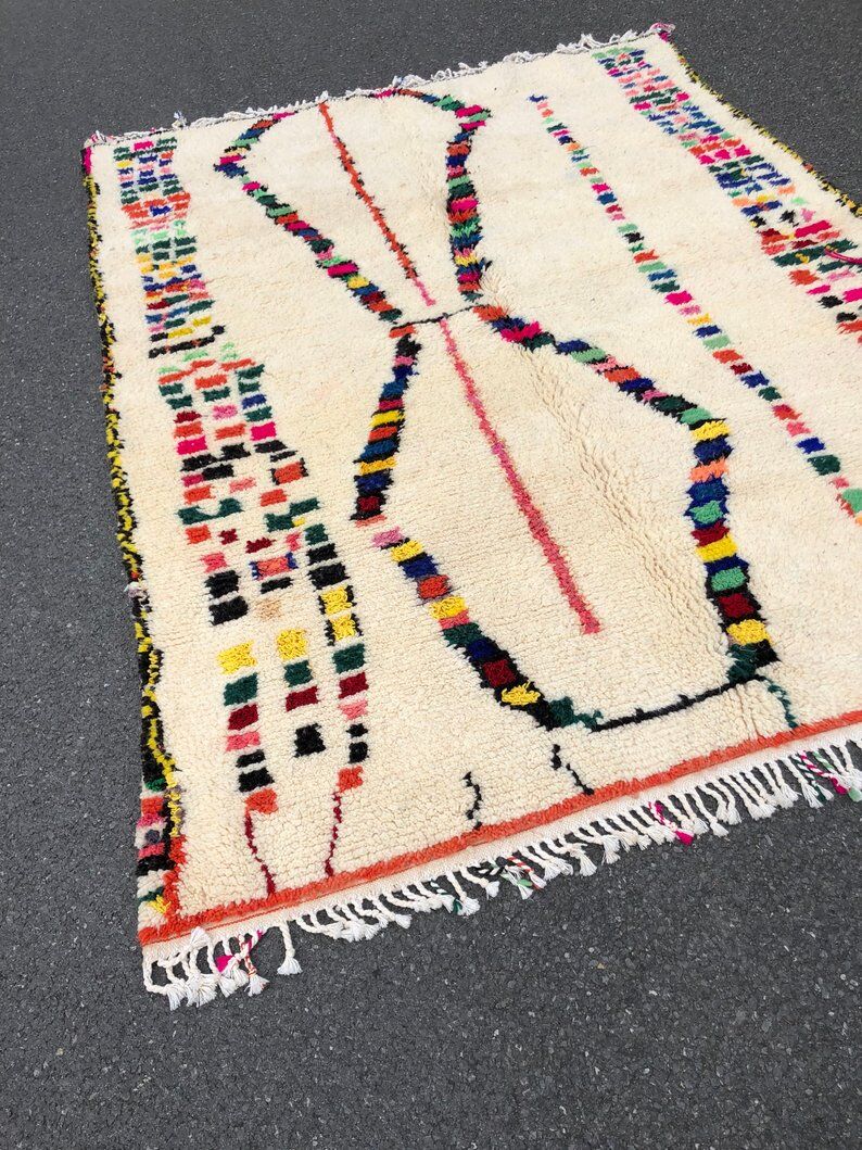 Tapis berbère  fait main  en laine 210x300 cm