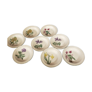 8 assiettes creuses porcelaine