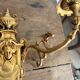 Pair of Gold Wall Sconces in Louis XVI Style from the Napoleonic III Era, Apolon, 19th Century