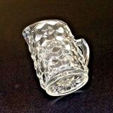 Pot à lait en verre moulé à pointe de diamant