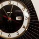 Asymmetrical wall clock 1960 Bayard formica
