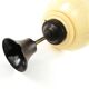 Art Deco ceiling lamp, double-layered glass, ebonite, Germany, 1930s