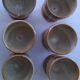 6 tasses café en terre cuite