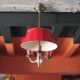 Suspension hot water bottle 3 lights, ceiling lamp, chandelier, vintage ceiling light