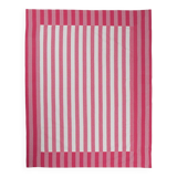 Pink striped tablecloth: 200cm x 160cm