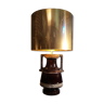 1970s amphora lamp lamp with brass lampshade