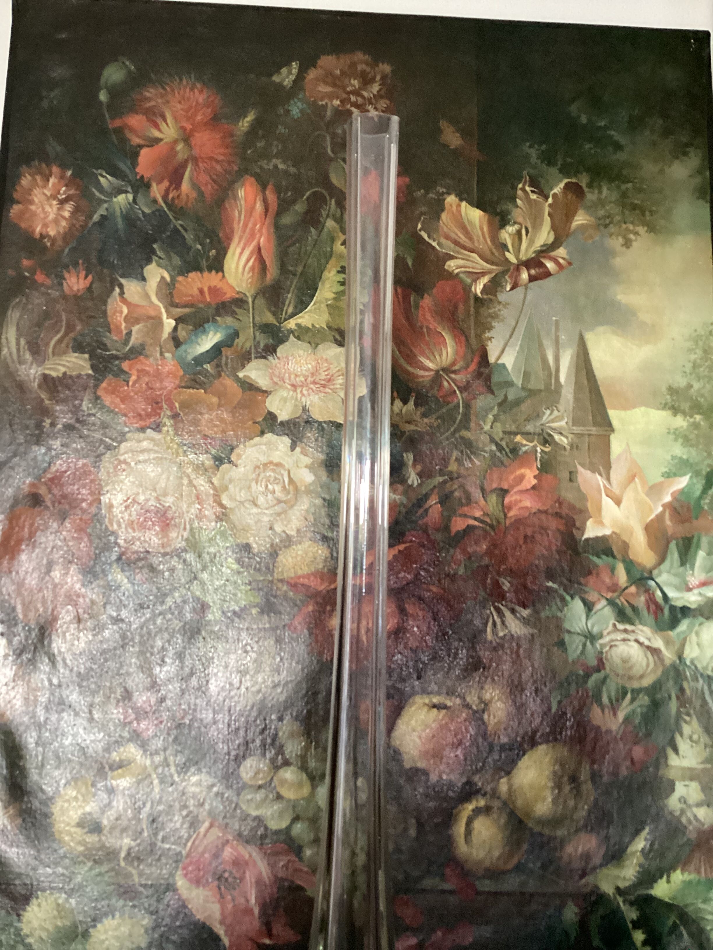 Vintage blown glass soliflore vase dimensions