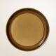 Set of six glazed stoneware dessert plates.