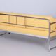 Bauhaus Leather and Tubular Chrome Sofa attributed to Robert Slezák, Czech, 1930s