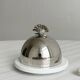 small butter dish sugar bowl porcelain and metal