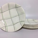 6 assiettes a dessert vintage « Salins» Modèle Sortilège