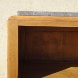 Art Deco bedside table in oak, restored