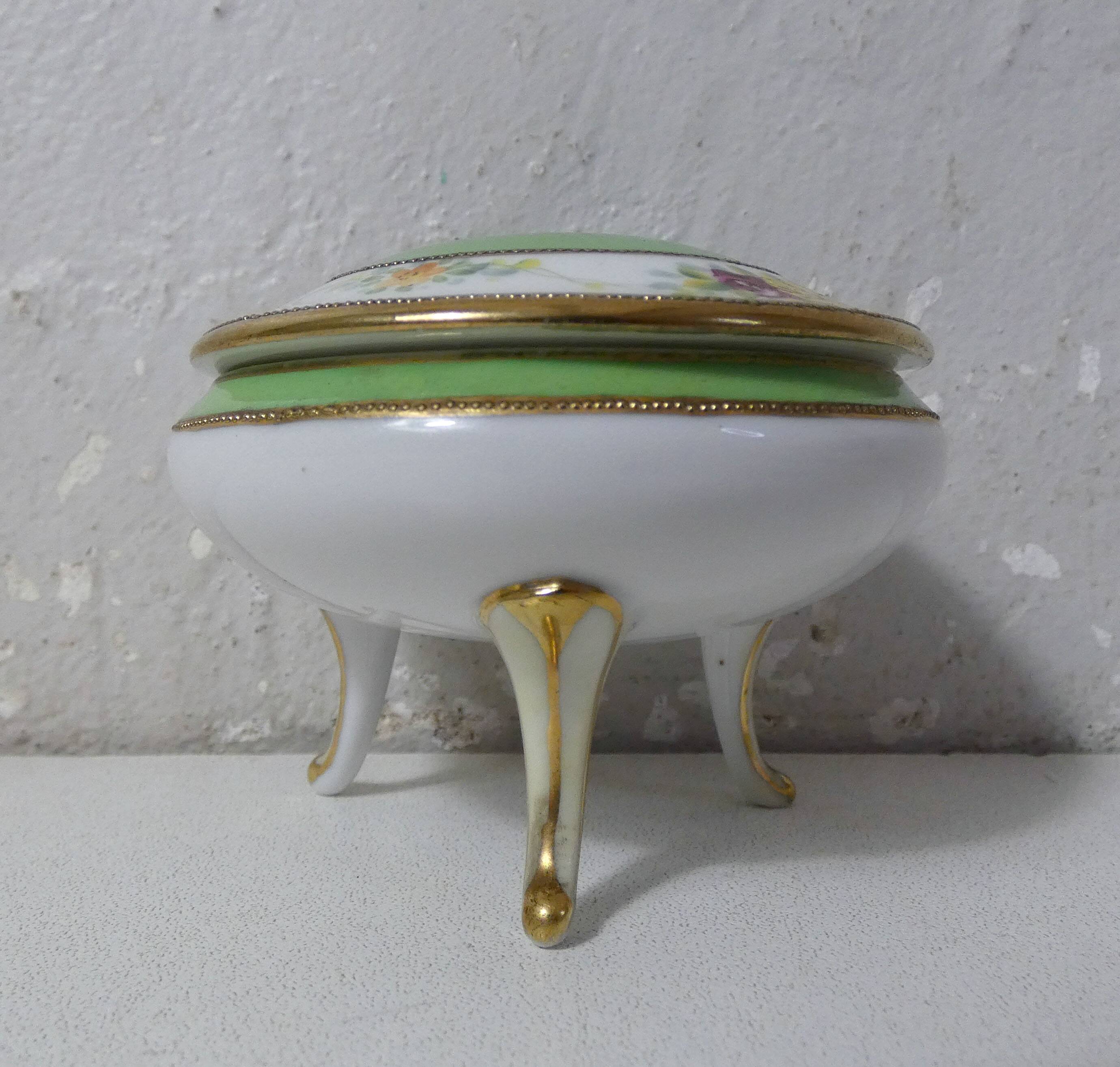 Japanese porcelain candy box Vintage Noritaké