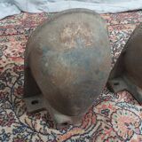 Paire d'abreuvoirs anciens Le Rhône en fonte