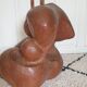 Abstract wooden sculpture