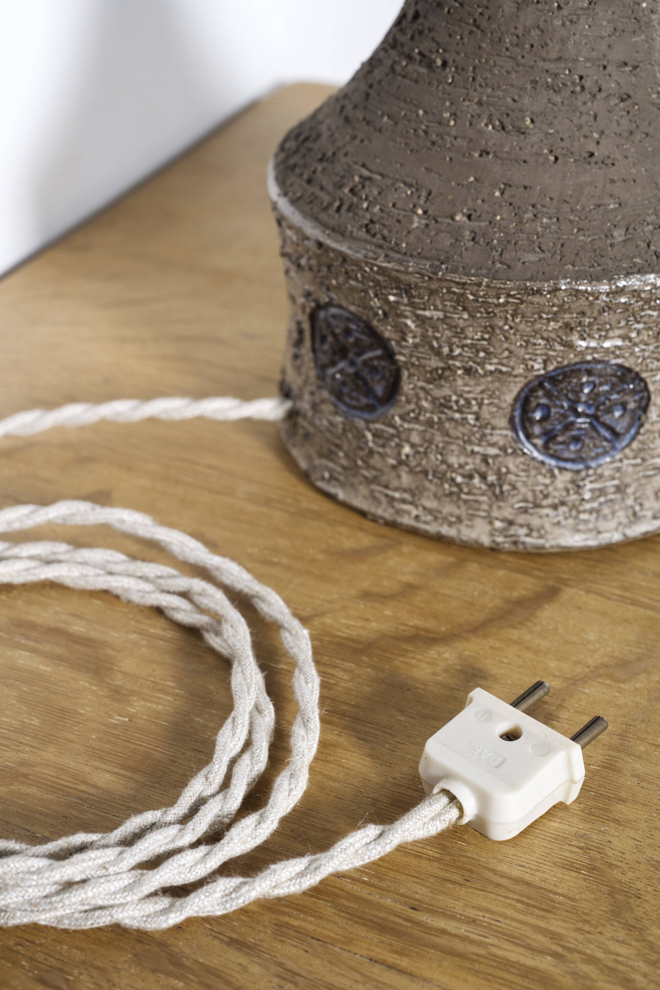 Danish mid-century ceramic table lamp