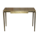 Bureau d'écriture moderne milieu du siècle Cartier Paris bronze cuir
