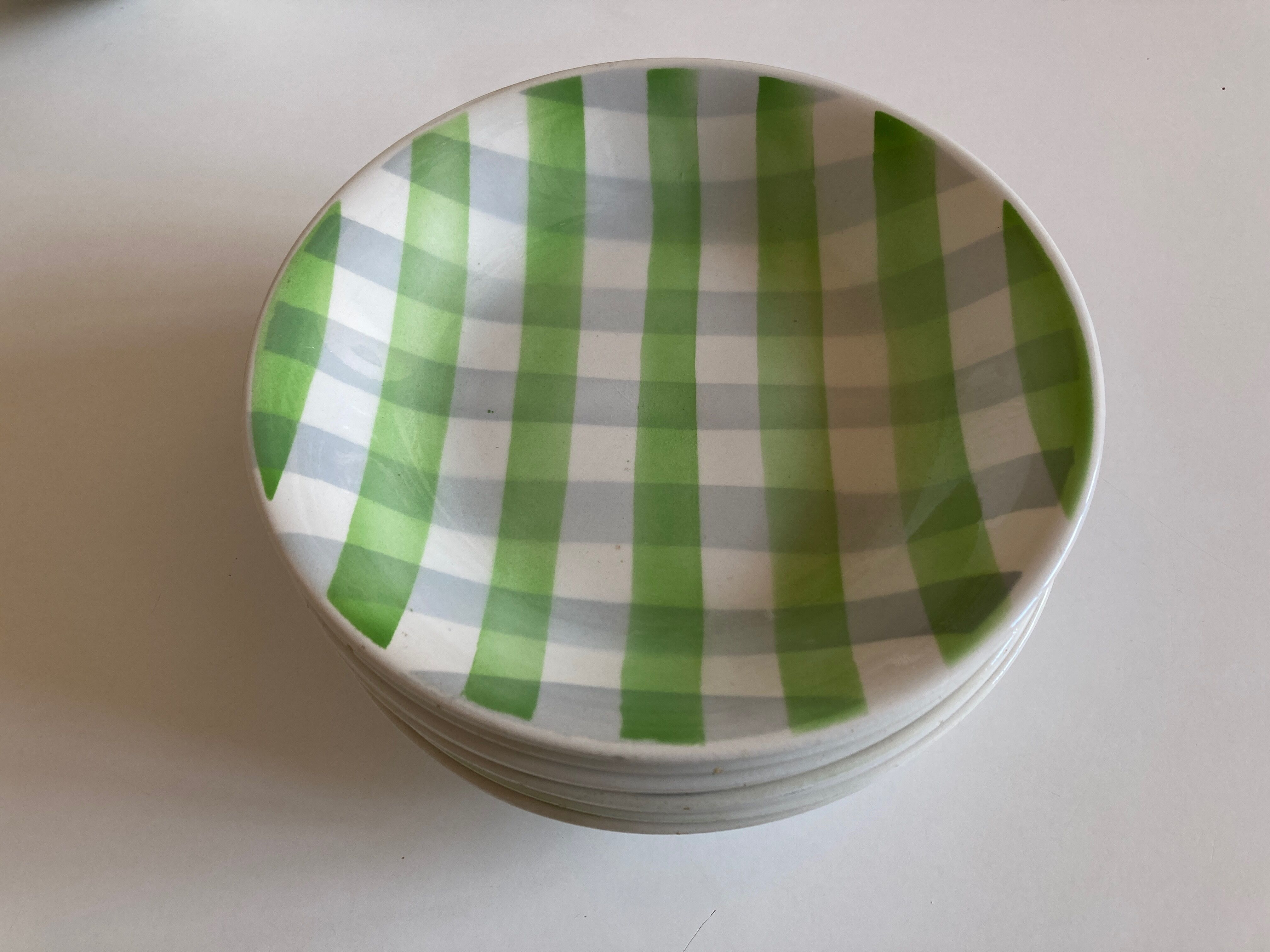 Set of 8 plates Croisette 1960 Badonwiller