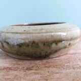 Stoneware bowl signed Fontgombault