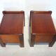 Pair of vintage Scandinavian bedsides in teak