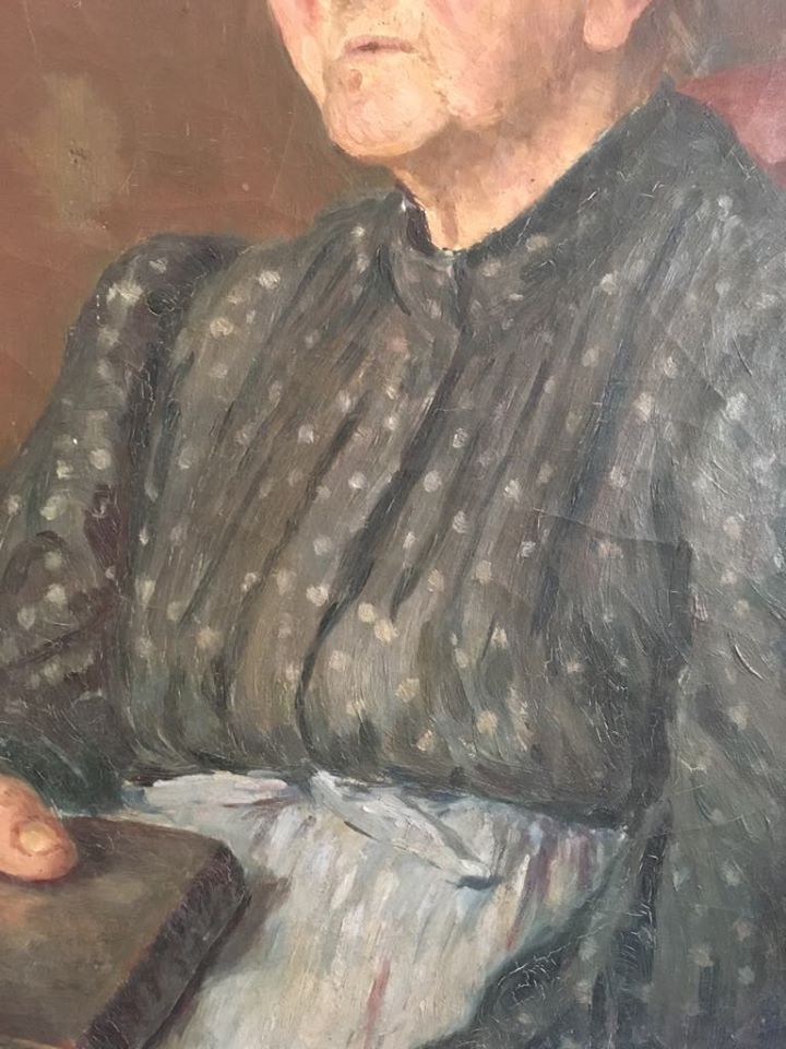 Portrait à l'huile 1912 "mamie nova"