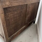Louis XIV style chest of drawers in solid oak, 18th century