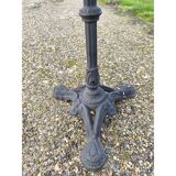 Bistro table in cast iron and white marble from 1900