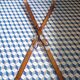 Pair of antique wooden skis