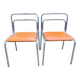 Paire de chaises vintage design Bauhaus - style Oryx