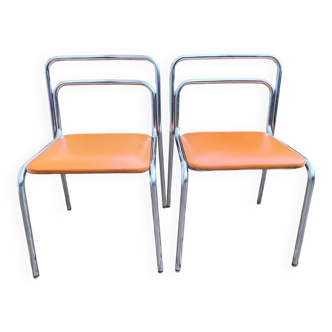 Pair of vintage Bauhaus design chairs - Oryx style
