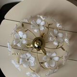 Ceiling chandelier with flowers